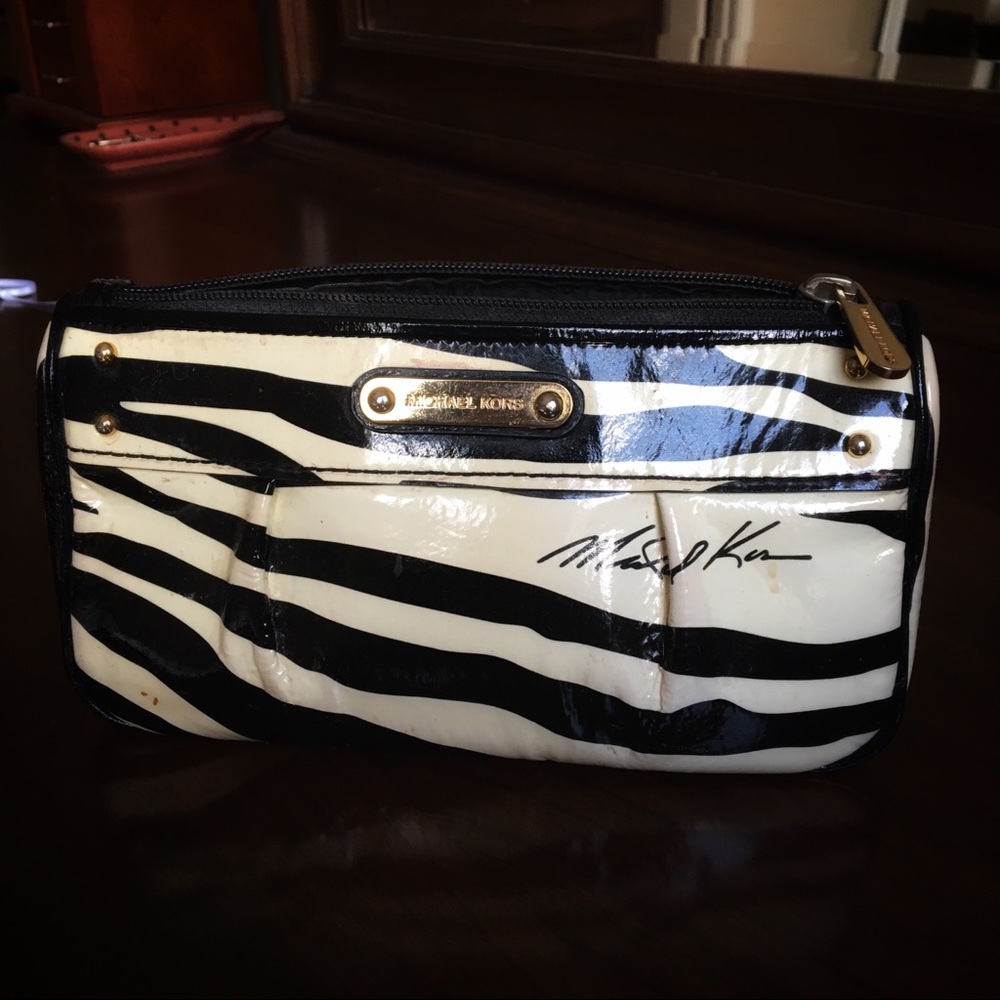 Michael Kors Zebra Print Makeup Bag 🖤
